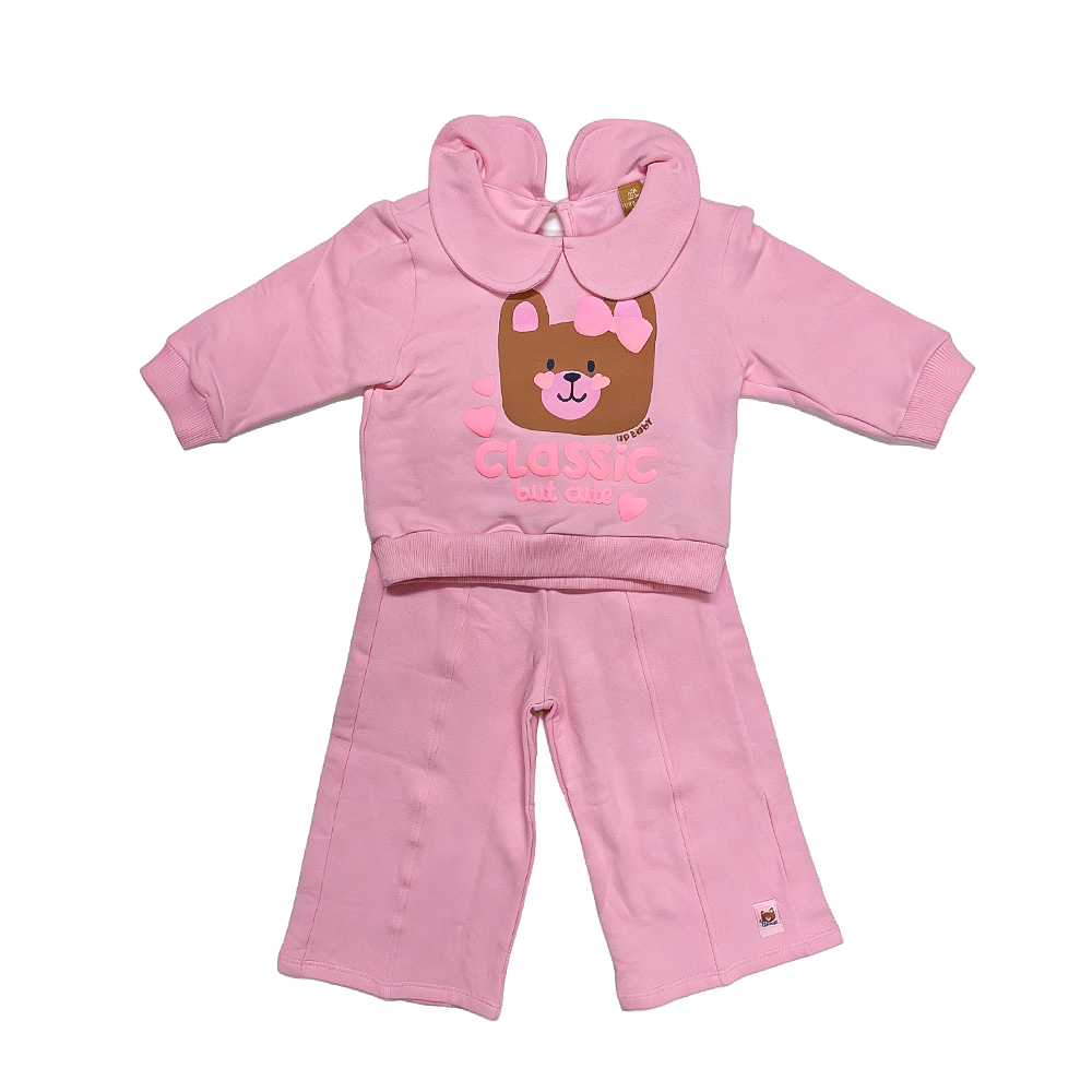 Conjunto osito rosa