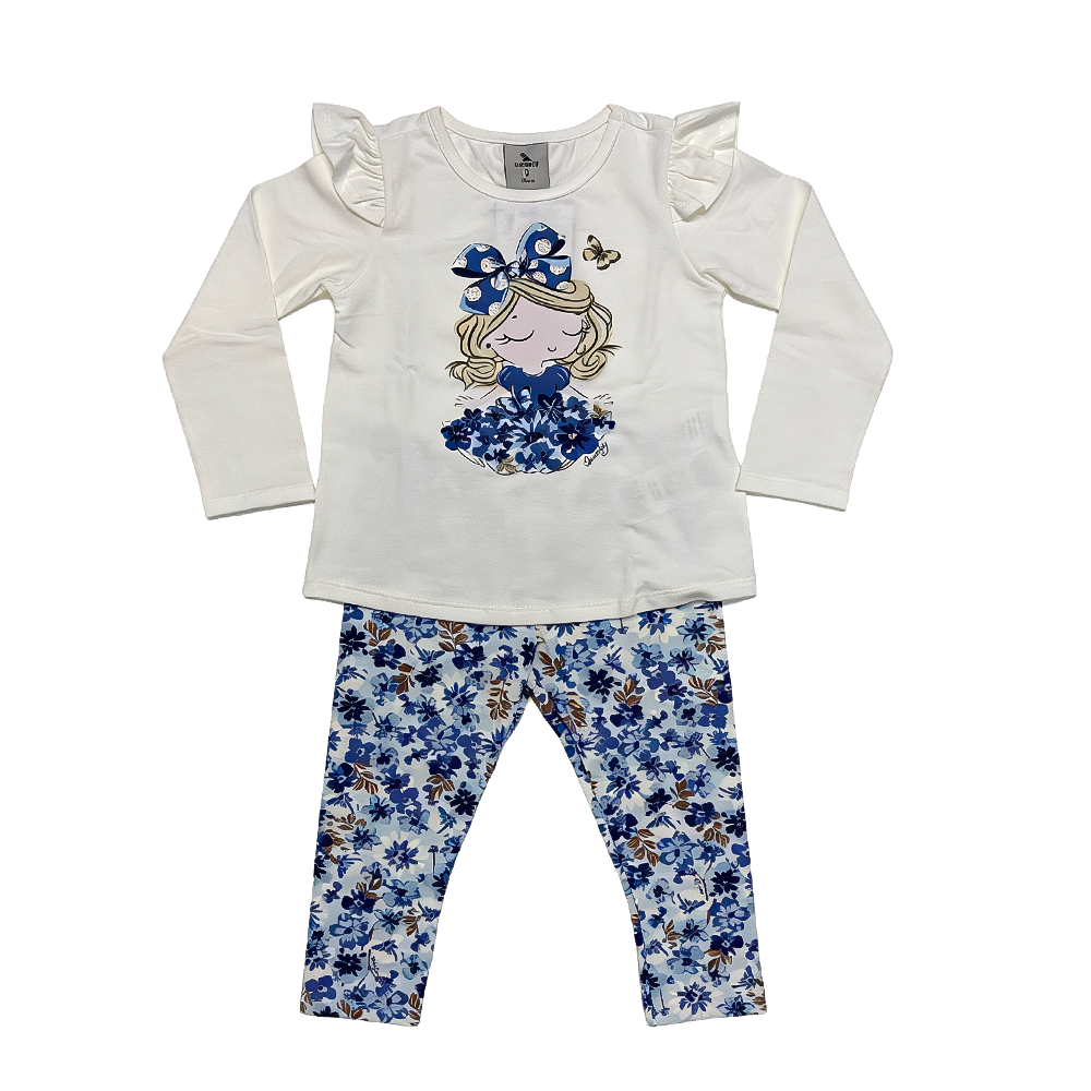 Conjunto Blusa y calza floreada