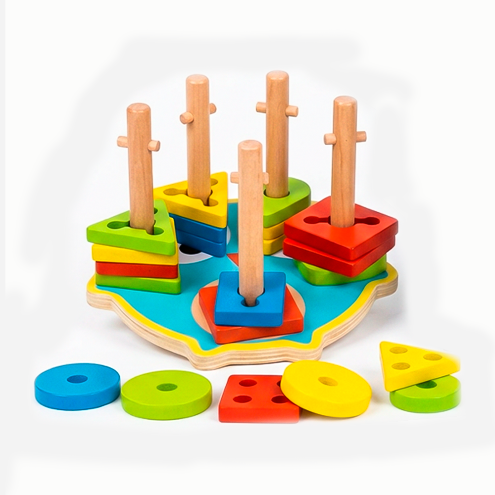Puzzle sensorial de madera