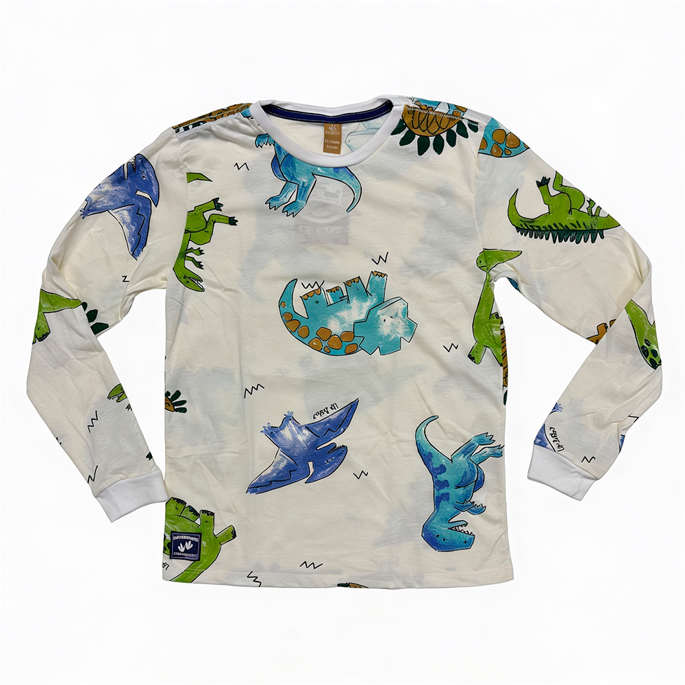 Camiseta manga larga dinosaurios