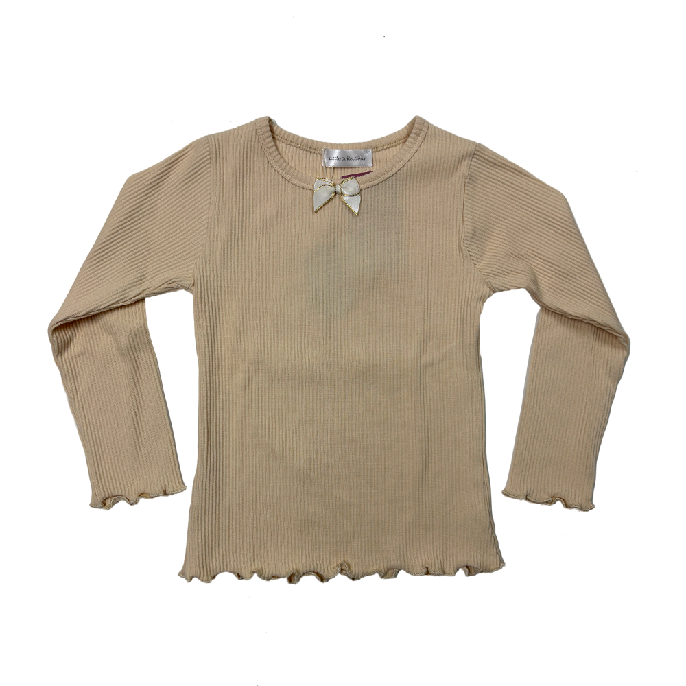 Camiseta rayada con moño