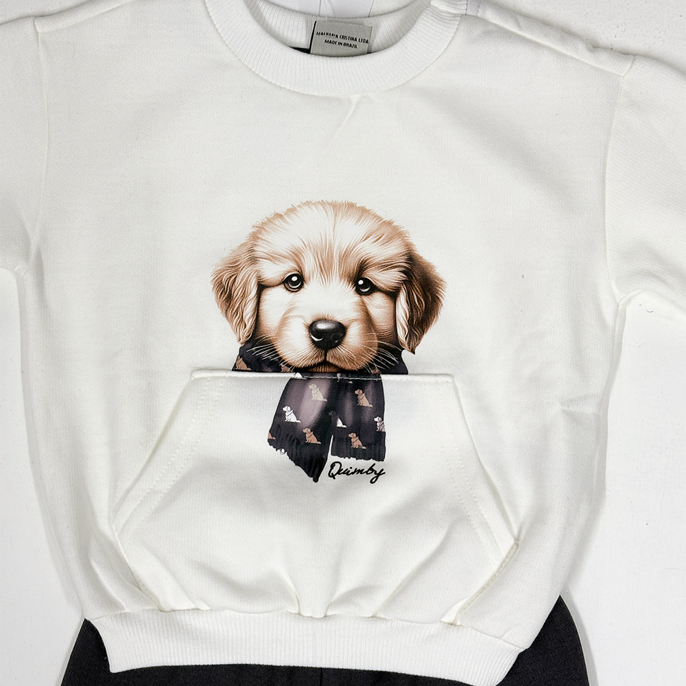 Conjunto perrito con friza