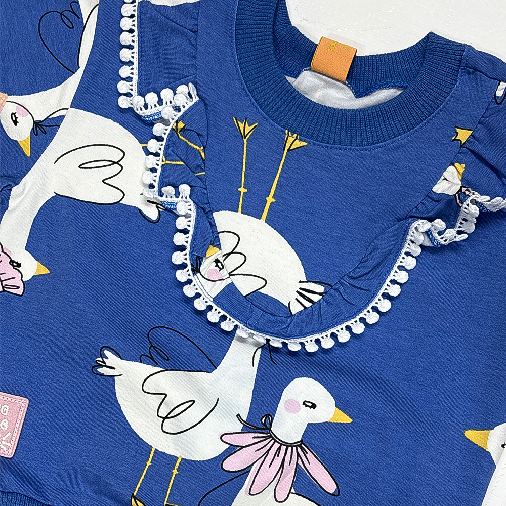 Conjunto patitos con friza