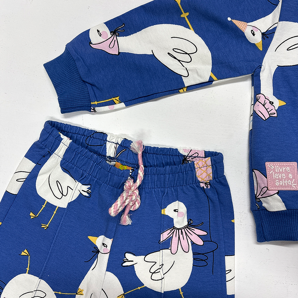 Conjunto patitos con friza
