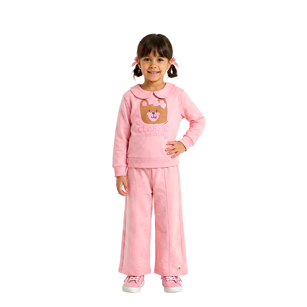 Conjunto osito rosa