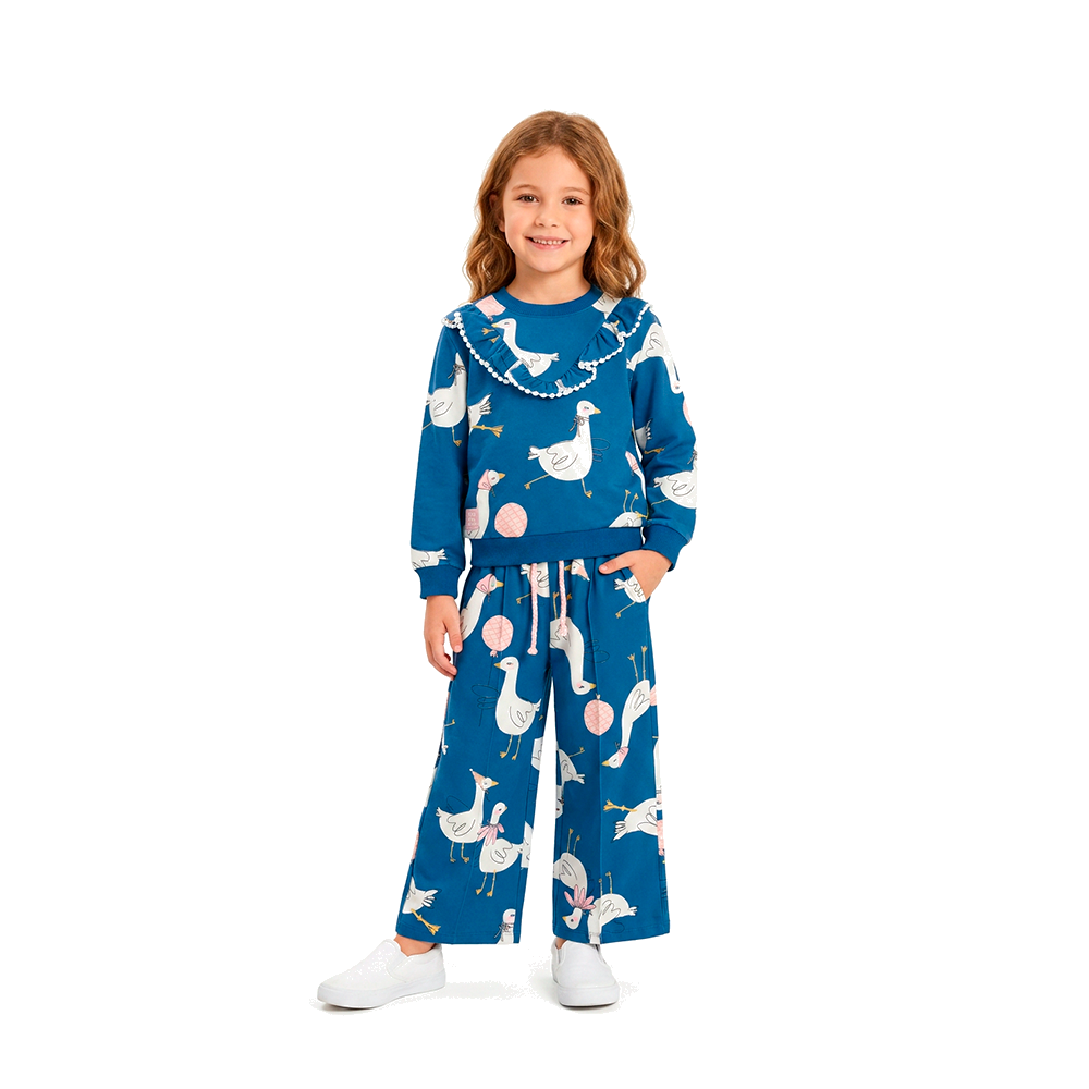 Conjunto patitos con friza